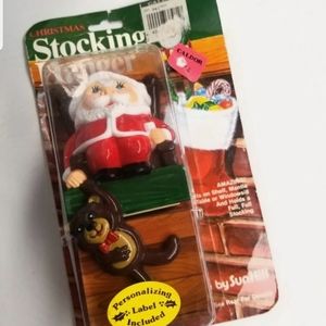 Christmas stocking hanger vintage